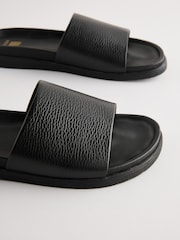 Negro - Chinelas de cuero - Imagen 5 de 6