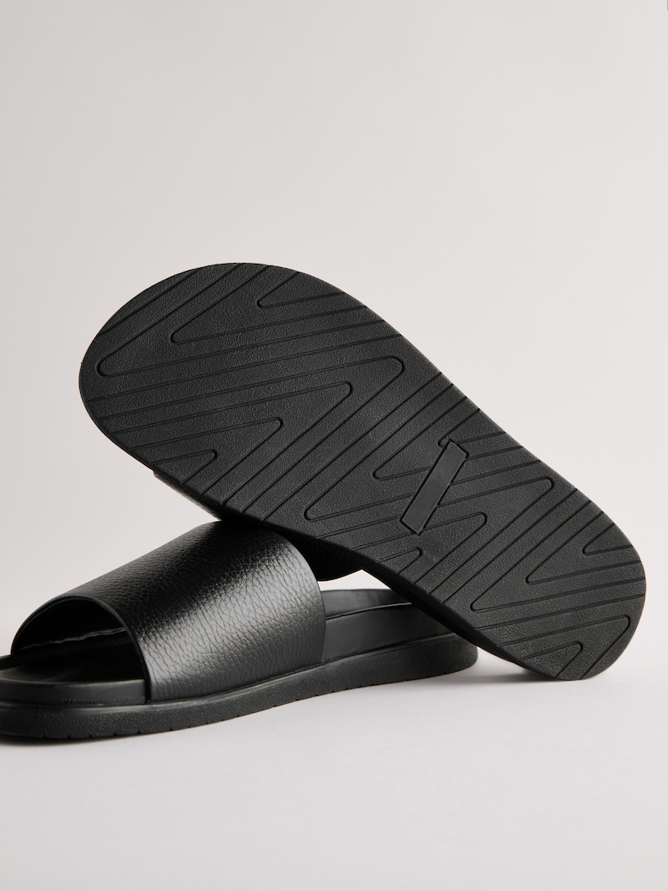 Negro - Chinelas de cuero - Imagen 6 de 6