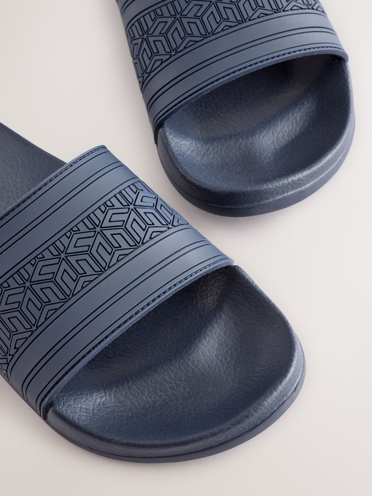 Navy Stripe Sliders - Image 5 of 6