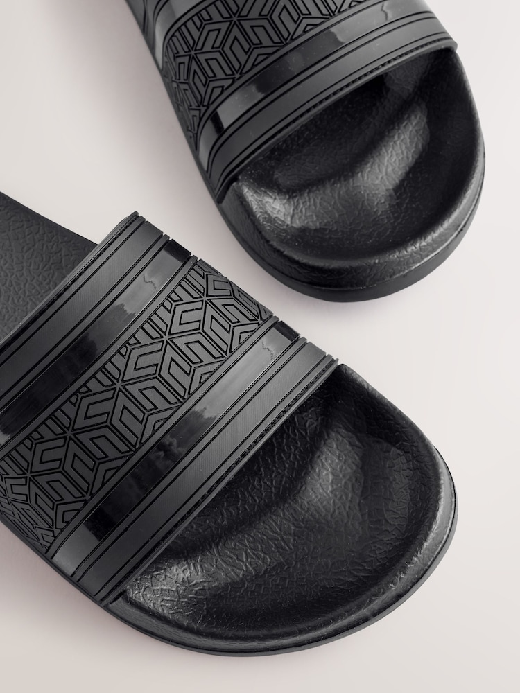 Black Stripe Sliders - Image 4 of 5