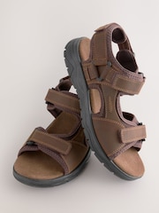 Marrón - Sandalias de piel comfort - Imagen 4 de 4