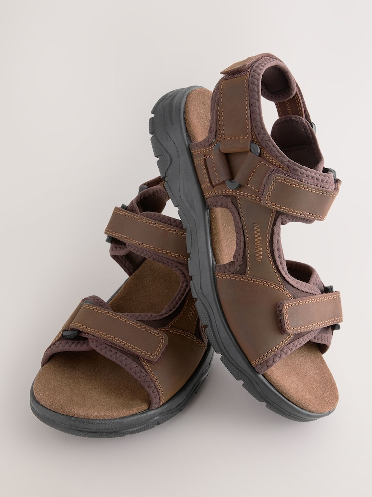 Marrón - Sandalias de piel comfort - Imagen 4 de 4
