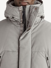 Parajumpers Grey Hikari Down Hooded Jacket - Image 4 of 11