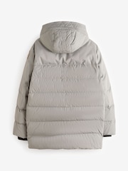 Parajumpers Grey Hikari Down Hooded Jacket - Image 7 of 11