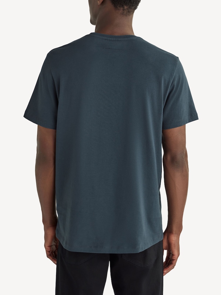 Parajumpers Blue Patch T-Shirt - Image 2 of 7 Parajumpers Blue Patch T-Shirt - Image 2 of 7