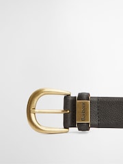 Barbour® Black Clyde Leather Belt - Image 3 of 3