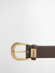 Barbour® Brown Clyde Leather Belt - Image 2 of 3