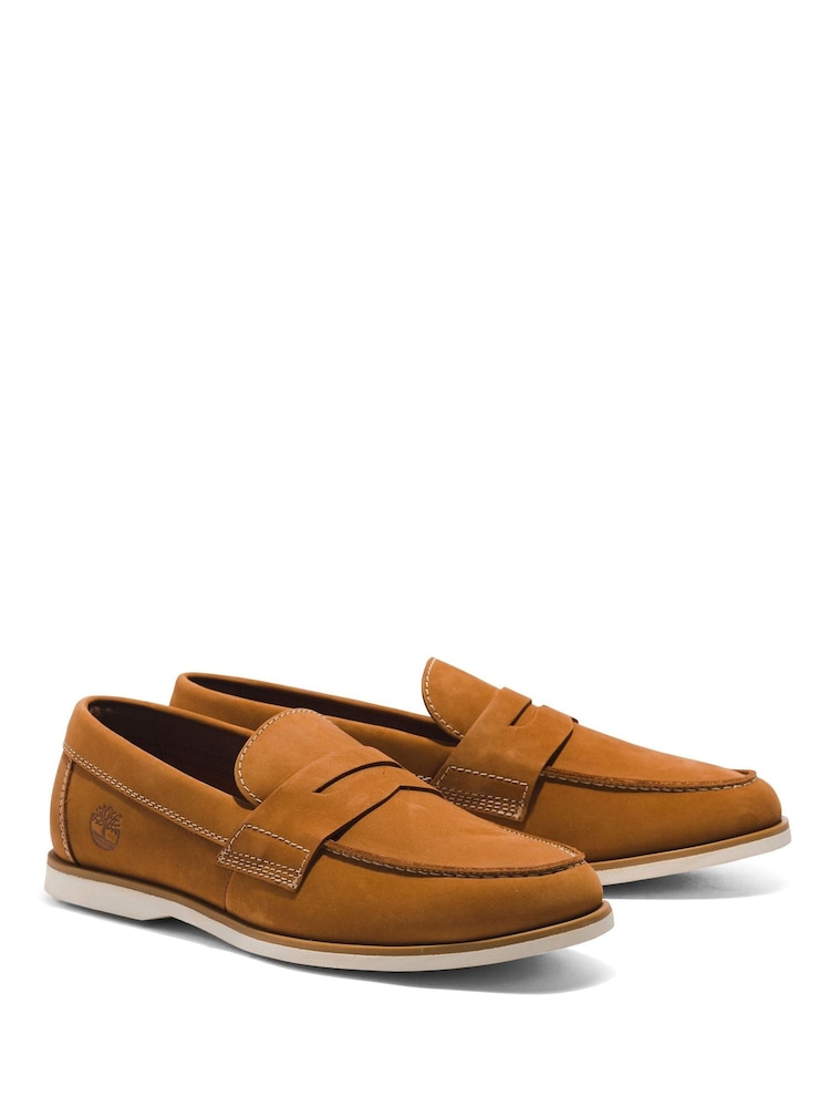 חום - Timberland נעלי מוקסין קלאסיות, דגם Venetian - Image 4 of 8