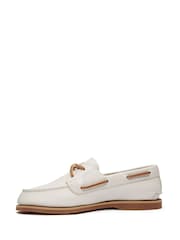 Белый - Timberland Женская классическая обувь 2 Eye Boat - Image 4 of 9