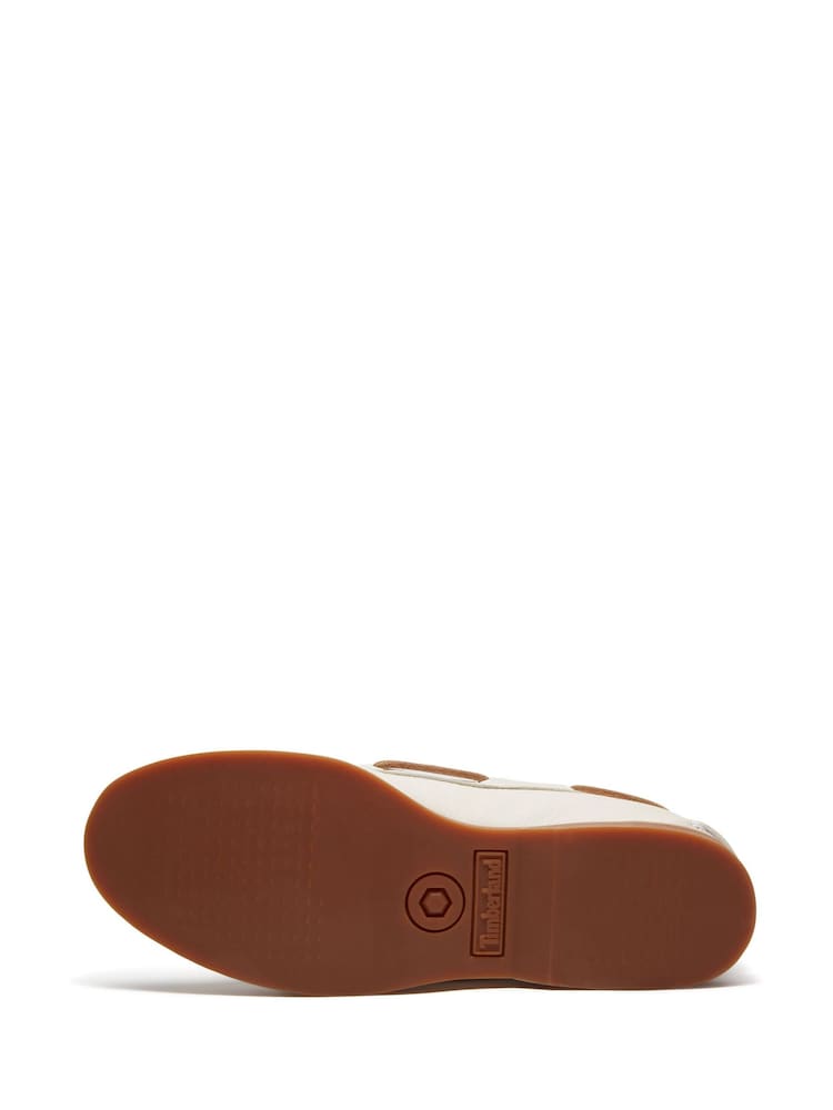 Wit - Timberland klassieke bootschoenen met 2 veterogen voor dames - Image 4 of 9