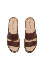 Timberland bruine Clairemont Way Slide sandalen - Image 5 of 8