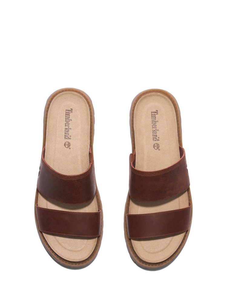 Timberland bruine Clairemont Way Slide sandalen - Image 5 of 8