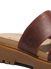 Timberland bruine Clairemont Way Slide sandalen - Image 8 of 8