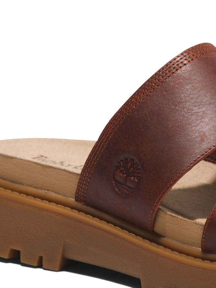 Timberland bruine Clairemont Way Slide sandalen - Image 8 of 8