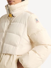 Parajumpers Cream Emya Quilted Down Coat - Image 4 of 4