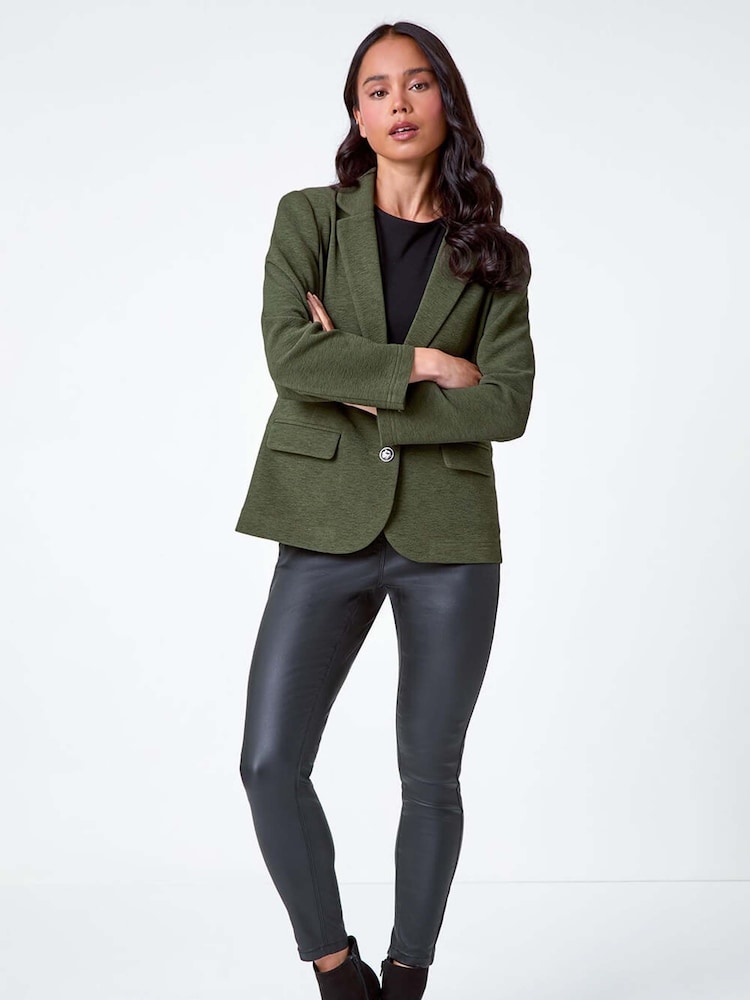 Roman Green Petite Textured Blazer Jacket - Image 2 of 5