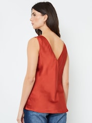Another Sunday Satin Sleeveless Cowl Cami Top - Image 2 of 7