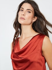 Another Sunday Satin Sleeveless Cowl Cami Top - Image 4 of 7