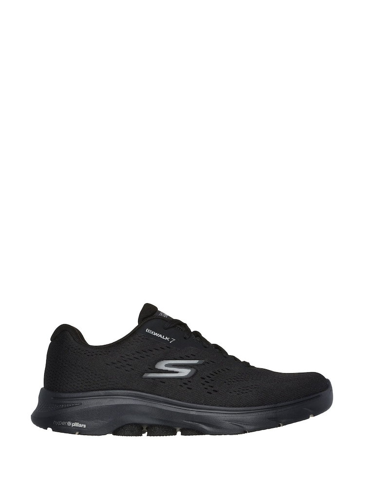 Skechers Black Go Walk 7 Avalo 2 Wide Fit Trainers - Image 1 of 5 Skechers Black Go Walk 7 Avalo 2 Wide Fit Trainers - Image 1 of 5