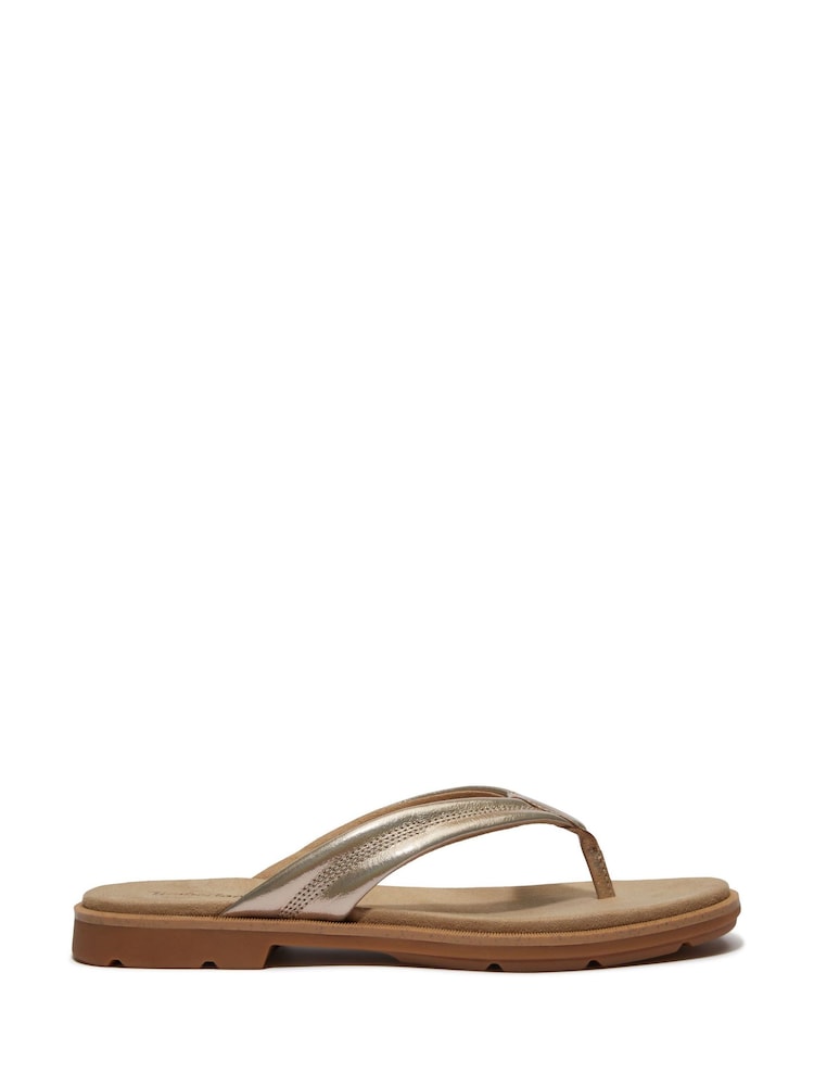 Timberland Gold Calista Bay Thong Sandals - Image 1 of 9
