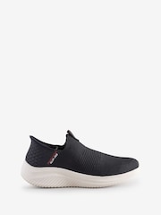 Skechers Black Wide Fit Ultra Flex 3.0 Smooth Step Slip-Ins Trainers - Image 1 of 1