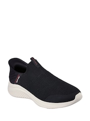 Skechers Black Wide Fit Ultra Flex 3.0 Smooth Step Slip-Ins Trainers - Image 2 of 5