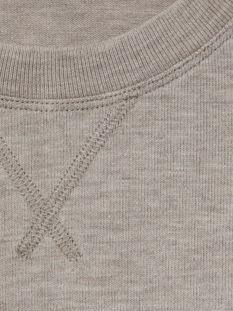 Fawn - Reiss Finley Thermal Jersey Relaxed T-Shirt - Image 6 of 6