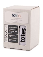 Totes White Gripper Sport Socks 2 Pair Pack - Image 2 of 5