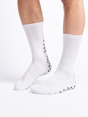 Totes White Gripper Sport Socks 2 Pair Pack - Image 4 of 5