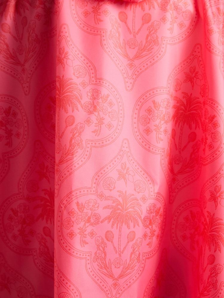 Joules Elstow Pink Packable Poncho with Hood - Image 6 of 9