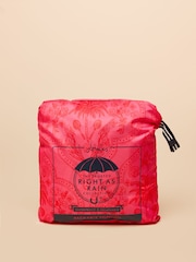Joules Elstow Pink Packable Poncho with Hood - Image 9 of 9