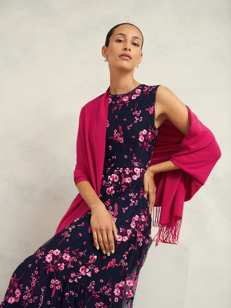 Hobbs Pink Matilda Scarf - Image 1 of 3 Hobbs Pink Matilda Scarf - Image 1 of 3