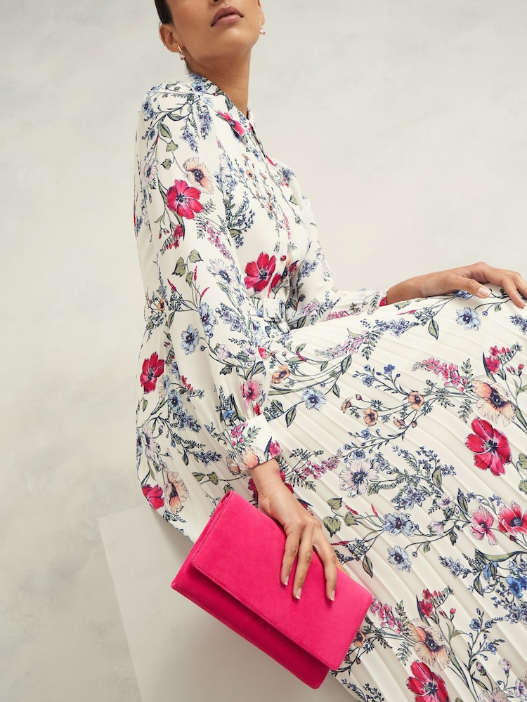 Hobbs Pink Renata Clutch - Image 2 of 3 Hobbs Pink Renata Clutch - Image 2 of 3