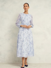 Hobbs Blue Mariette Dress - Image 1 of 3