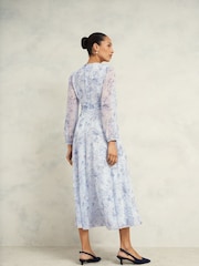 Hobbs Blue Mariette Dress - Image 2 of 3