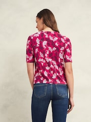 Hobbs Pink Jacqueline Printed Top - Image 2 of 3