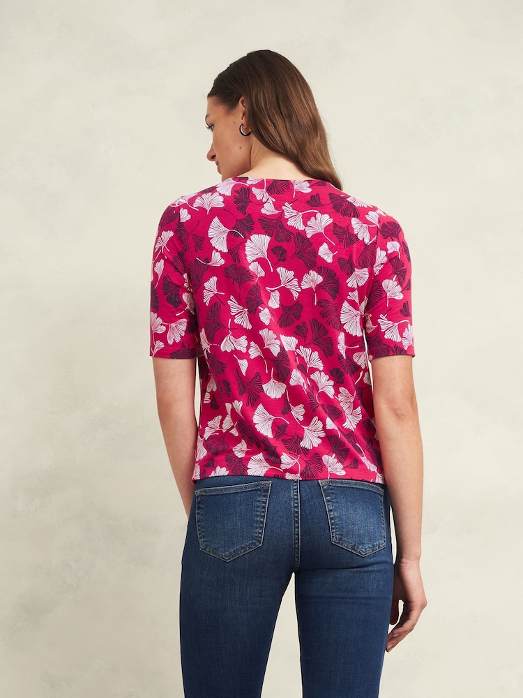 Hobbs Pink Jacqueline Printed Top - Image 2 of 3 Hobbs Pink Jacqueline Printed Top - Image 2 of 3