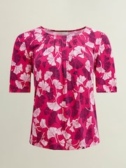 Hobbs Pink Jacqueline Printed Top - Image 3 of 3