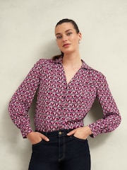 Hobbs Pink Abigail Blouse - Image 1 of 3