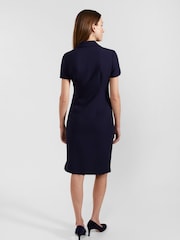 Hobbs Blue Beck Wrap Dress - Image 2 of 3