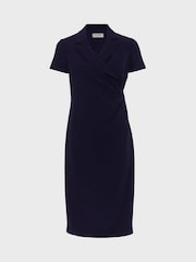 Hobbs Blue Beck Wrap Dress - Image 3 of 3