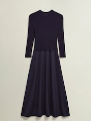 Hobbs Blue Trina Knitted Dress - Image 3 of 3
