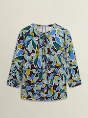 Hobbs Brown Julia Printed Top - Image 3 of 3