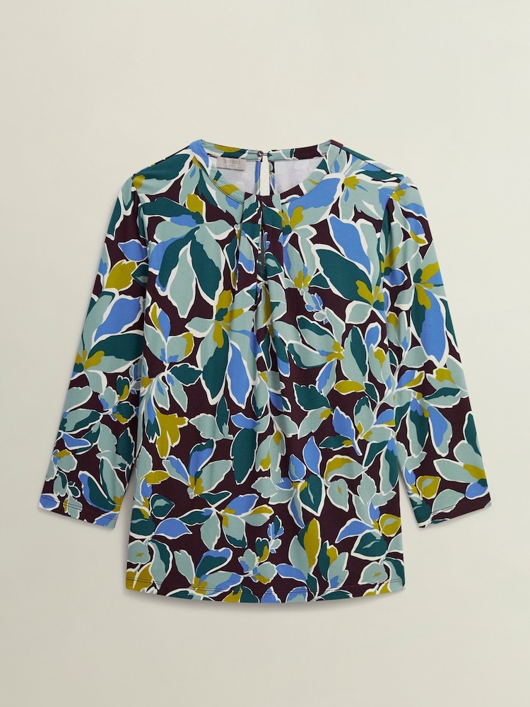 Hobbs Brown Julia Printed Top - Image 3 of 3