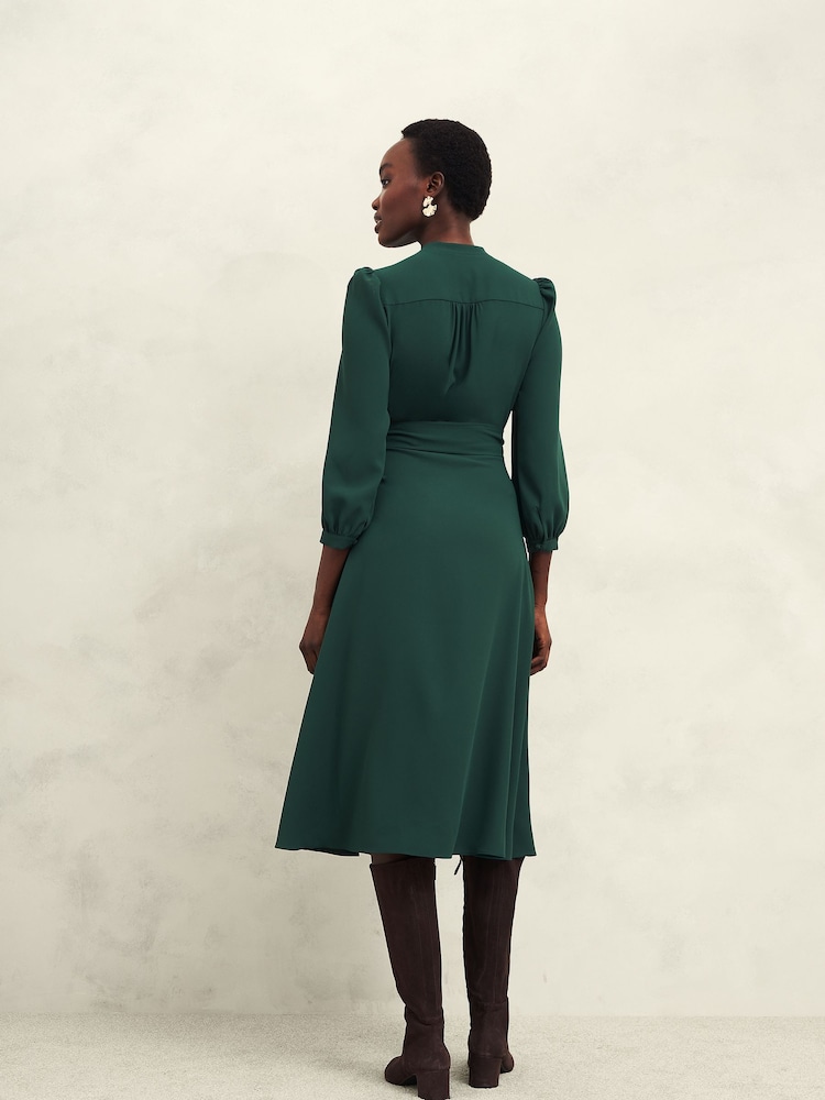 Hobbs Green Magnolia Dress - Image 2 of 3