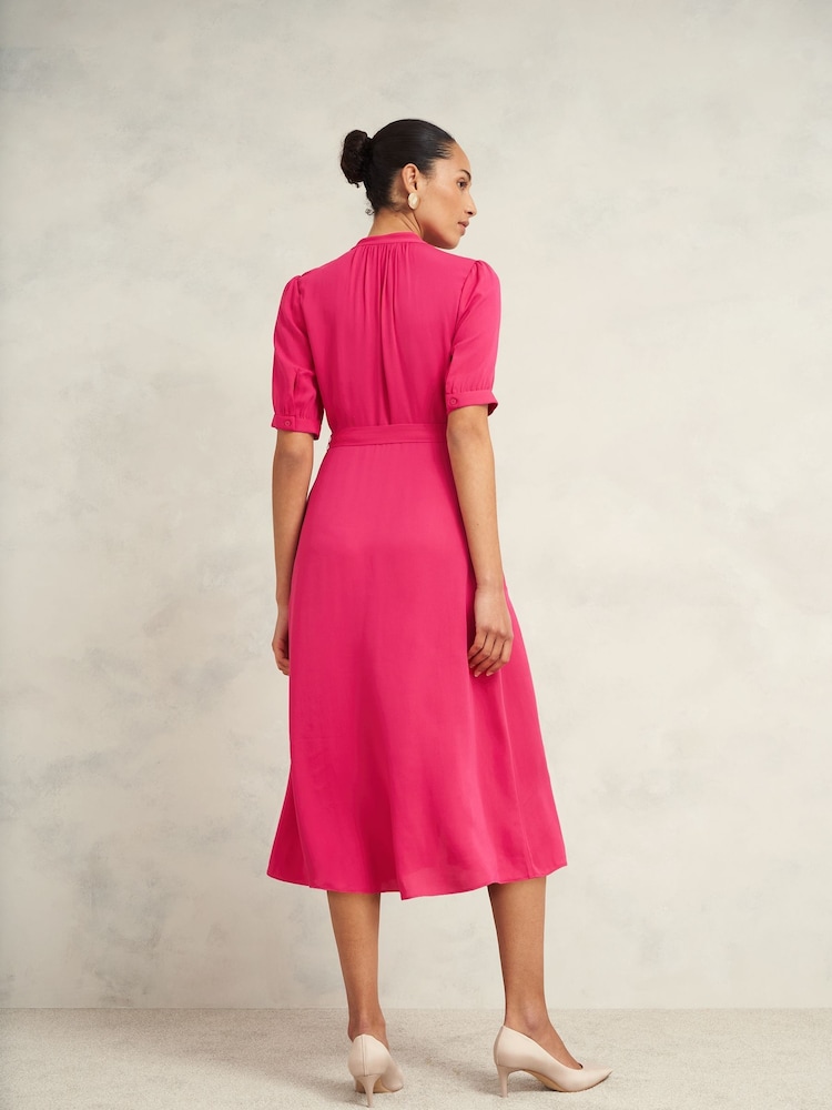 Hobbs Pink Renee Dress - Image 2 of 3 Hobbs Pink Renee Dress - Image 2 of 3