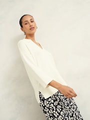 Hobbs Cream Madelyn Jumper - Image 2 of 5