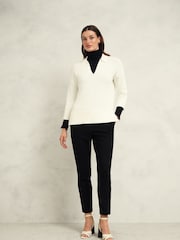 Hobbs Cream Madelyn Jumper - Image 4 of 5