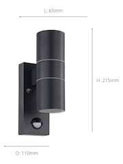 Eglo Anthracite Grey Riga 5 LED Outdoor Wall Light - Image 3 of 3