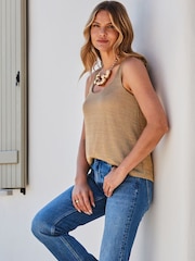 Sosandar Blue Turn Up Hem Jeans - Image 5 of 5